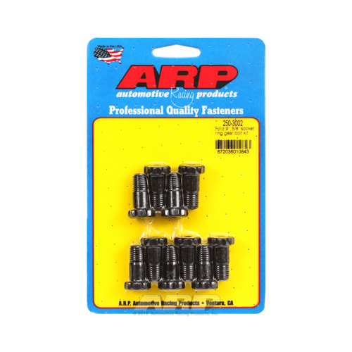 ARP Ring Gear Bolts, Chromoly, Black Oxide, 7/16 in.-20, .940 in. Length, For Ford, 9 in, Each