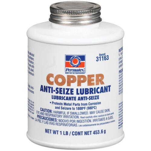 Permatex Anti-Seize Lubricant, Copper Based, 16 oz, Each