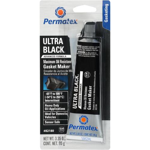 Permatex Ultra Black Maximum Oil Resistance RTV Silicone Gasket Maker 3oz