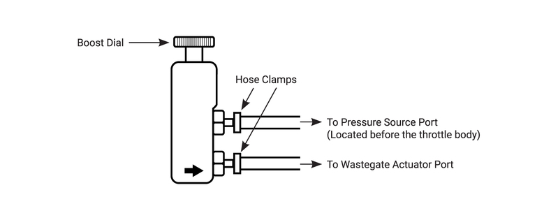 Proflow Manual Turbo Boost Controller Kit Diagram Image