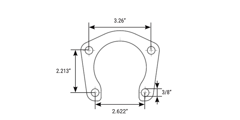 RTS Axle Retainer Plate, Ford 9 Inch With Holden Commodore HQ-WB / VB-VS Disc Brake With Ford Big Bearing, Steel, Black Oxide, Pair Diagram Image