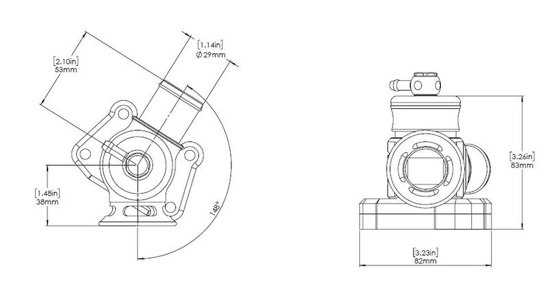 TURBOSMART Kompact Dual Port & Plumb Back Blow Off Valve, For Hyundai i20 N, Each Diagram Image