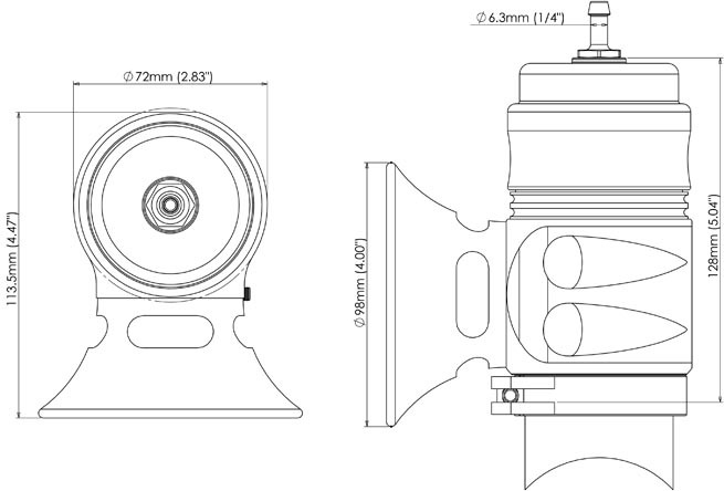 TURBOSMART Big Bubba Blow Off Valve, Sleeper, Each Diagram Image