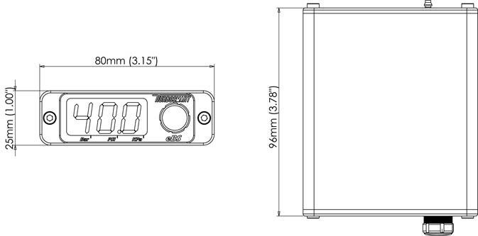 TURBOSMART eBoost Street Electronic Boost Controller, 40PSI, Each Diagram Image