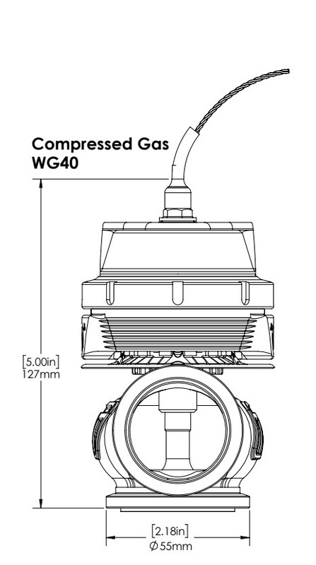 TURBOSMART Sensor Cap Upgrade, For CompGate40 C02 HP, Full Range Valve, Each Diagram Image