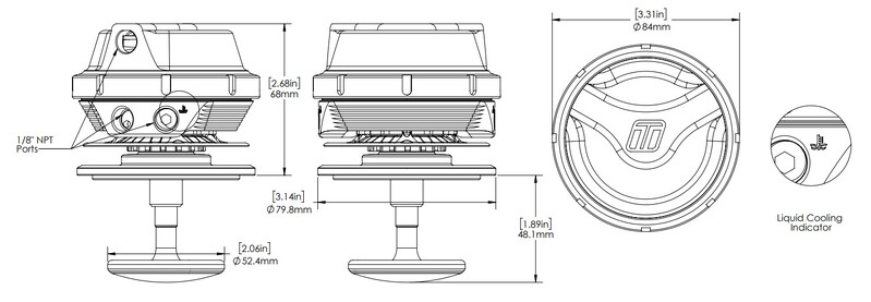 TURBOSMART Gas Valve Actuator, 50mm Valve, Each Diagram Image