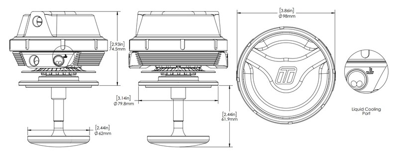 TURBOSMART Gas Valve Actuator, 60mm Valve, Each Diagram Image