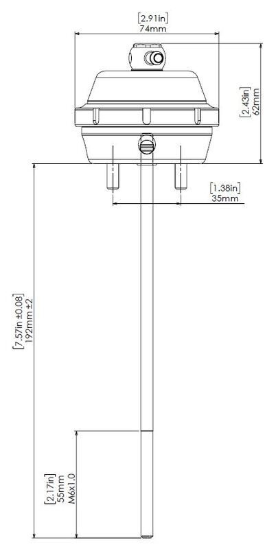 TURBOSMART vIWG Wastegate Actuator, For Mini Cooper S R56, 6 inHg, Each Diagram Image