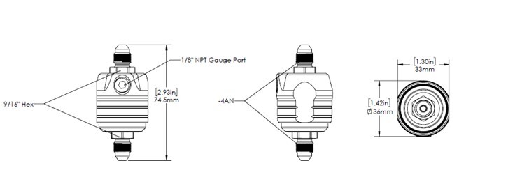 TURBOSMART OPR V2 Turbo Oil Pressure Regulator, Each Diagram Image