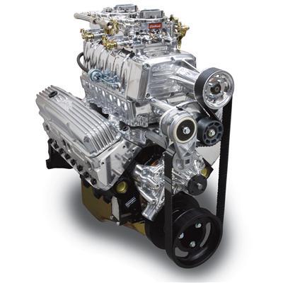 Crate Engine, Chevrolet 5.7l, Supercharged, 9.5:1, Carbureted, Polished 