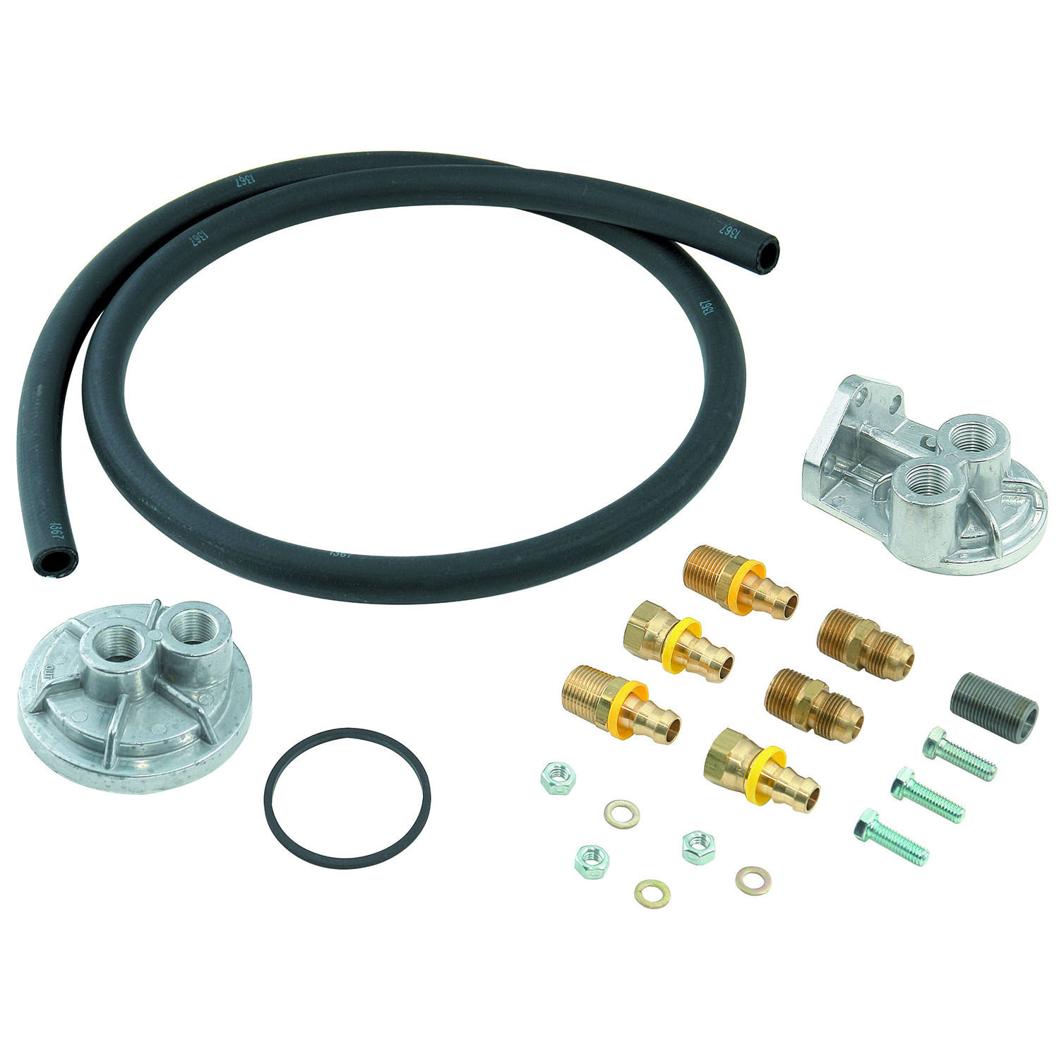 MR.GASKET 7682 Oil Filter Relocation Kit, Single, Ford, Lincoln