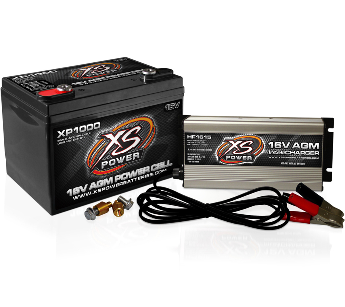 Xp1000 16v Battery And Hf1615 16v, 15a Intellicharger Combo - Xs Power