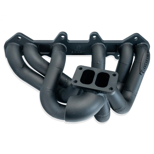 6Boost Exhaust Manifold, Toyota 1JZ GTE VVTI, T4/2x40 'Divided Entry' Twin 40mm Wastegate Ports