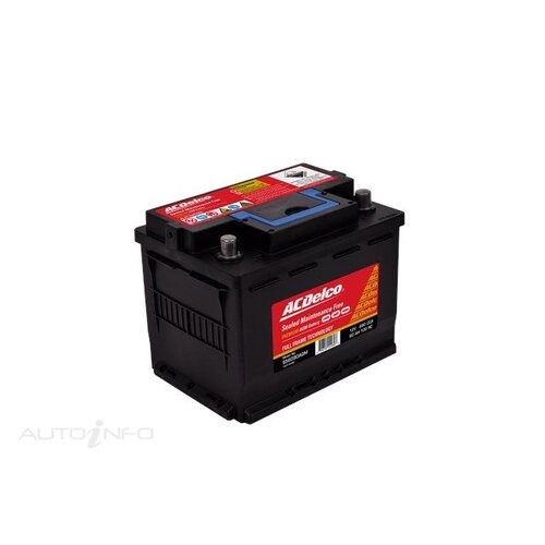 AC Delco Battery, 680 CCA, 60 Ah, 100 RC (Min), SAE Terminal, RHP, Each