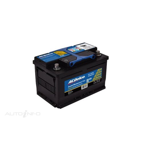 AC Delco Battery, 630 CCA, 72 Ah, 120 RC (Min), SAE Terminal, RHP, Each