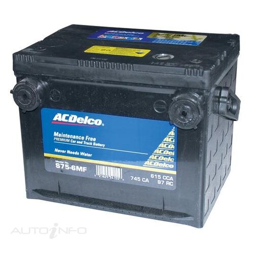 AC Delco Battery, 730 CCA, 58 Ah, 100 RC (Min), SIDE Terminal, LHP, Each