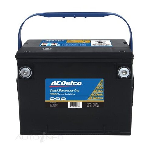 AC Delco Battery, 770 CCA, 68 Ah, 120 RC (Min), SIDE Terminal, LHP, Each