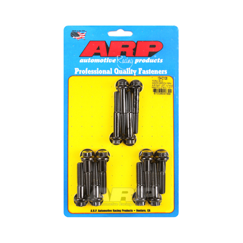 ARP Bolts, Intake Manifold, 12-point Head, Chromoly, Black Oxide, For Ford 351C, 180000psi, Kit