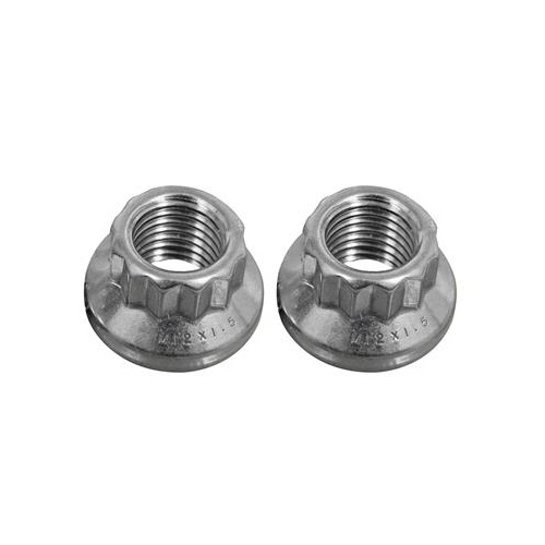 ARP Nut, 12-point, ARP Stainless Steel, Polished, 9/16 in.-18 Thread, 180000psi, Set of 2