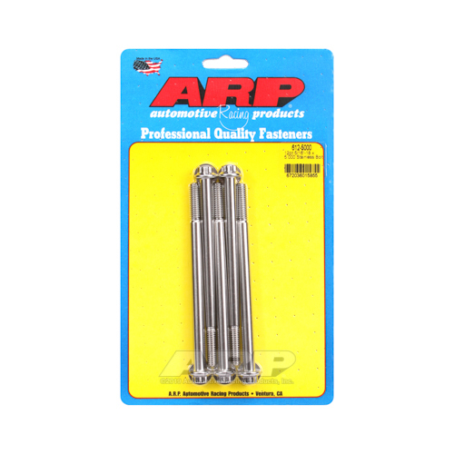 ARP Bolts, 12-Point Head, Stainless 300, Polished, 5/16 in.-18 RH Thread, 5.000 in. UHL, Set of 5