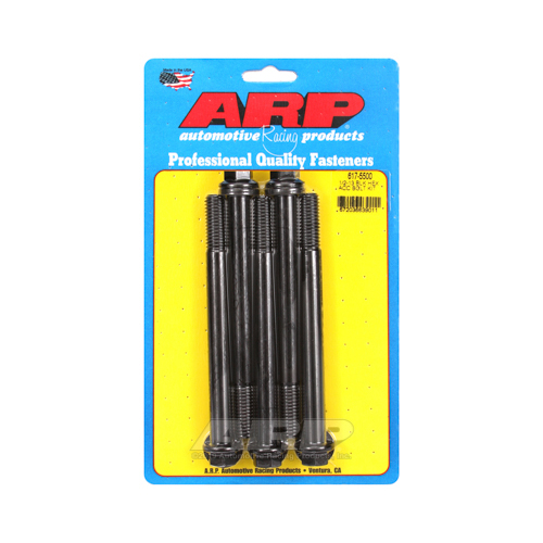 ARP Bolts, 8740 Chromoly, Black Oxide, Hex Head, 1/2-13 in. Thread, 5.50 in. UHL, Set of 5