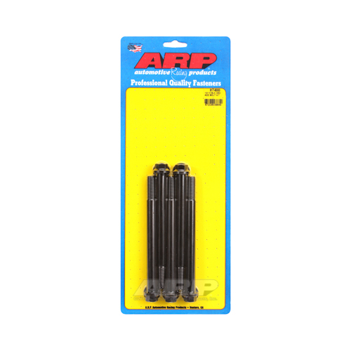 ARP Bolts, 8740 Chromoly, Black Oxide, Hex Head, 1/2-13 in. Thread, 6.00 in. UHL, Set of 5