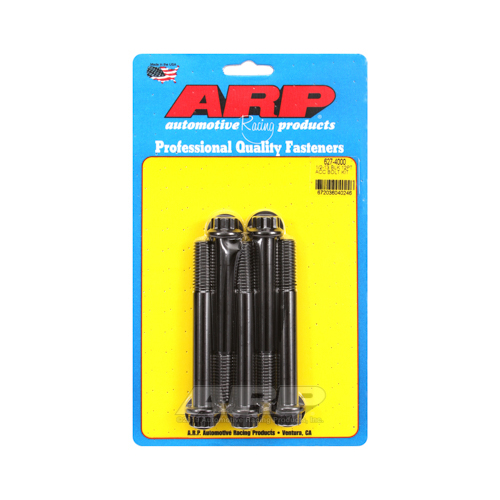 ARP Bolts, 8740 Chromoly, Black Oxide, 12-Point Head, 1/2-13 in. Thread, 4.00 in. UHL, Set of 5