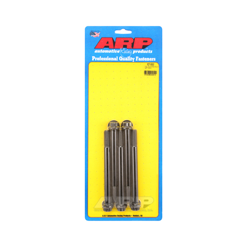 ARP Bolts, 8740 Chromoly, Black Oxide, 12-Point Head, 1/2-13 in. Thread, 5.50 in. UHL, Set of 5