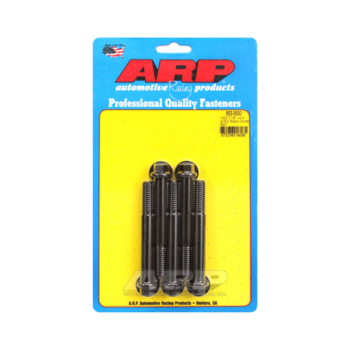 ARP Bolts, Hex Head, Custom 450, Black Oxide, 7/16 in.-14 RH Thread, 3.500 in. UHL, Set of 5