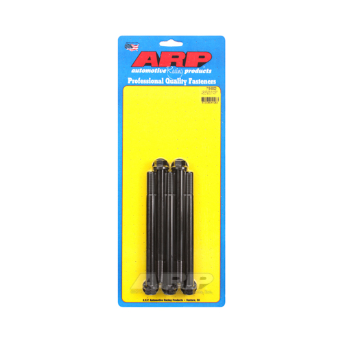 ARP Bolts, 8740 Chromoly, Black Oxide, Hex Head, 1/2-20 in. Thread, 6.00 in. UHL, Set of 5