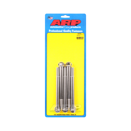 ARP Bolts, Stainless Steel 300, Polished, Hex Head, 1/2-20 in. Thread, 5.75 in. UHL, Set of 5