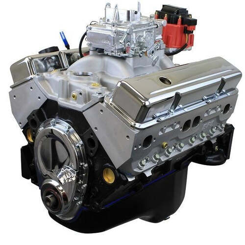 BluePrint Engines Crate Engine, For GM Chevrolet Small-Block, 350ci, 390 HP, Base Dressed, Carbureted, Each