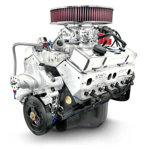 BluePrint Engines Crate Engine, For GM Chevrolet Small-Block, 350ci, 390 HP, Deluxe Dressed, Carbureted, Each