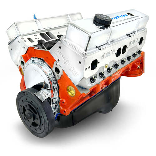 BluePrint Engines Crate Engine, For GM Chevrolet Small-Block, 383ciPower Adder , 445 HP, Long Block, Each