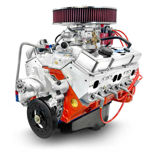 BluePrint Engines Crate Engine, For GM Chevrolet Small-Block, 400ci, 500 HP, Deluxe Dressed, Carbureted, Each