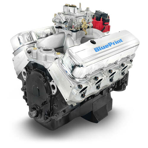 BluePrint Engines Crate Engine, For GM Chevrolet Big-Block, 496ci, 600 HP, Base Dressed, Carbureted, Each
