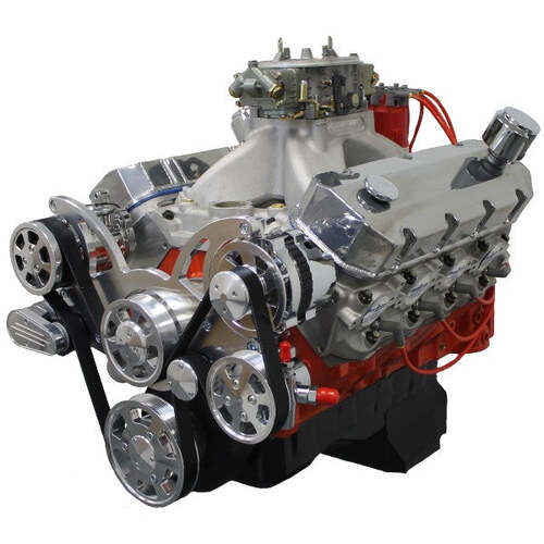 BluePrint Engines Crate Engine, For GM Chevrolet Big-Block, 502ci, ProSeries, 621 HP, Deluxe Dressed with Polished Pulley Kit, Fuel Injected, Each