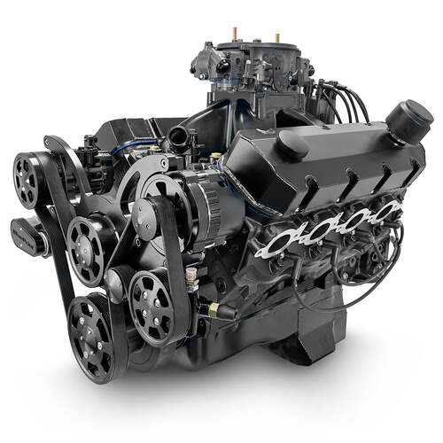 BluePrint Engines Crate Engine, For GM Chevrolet Big-Block, 632ci, ProSeries, 815 HP, Blackout Reaper Edition Deluxe Dressed with Black Pulley Kit, Fu