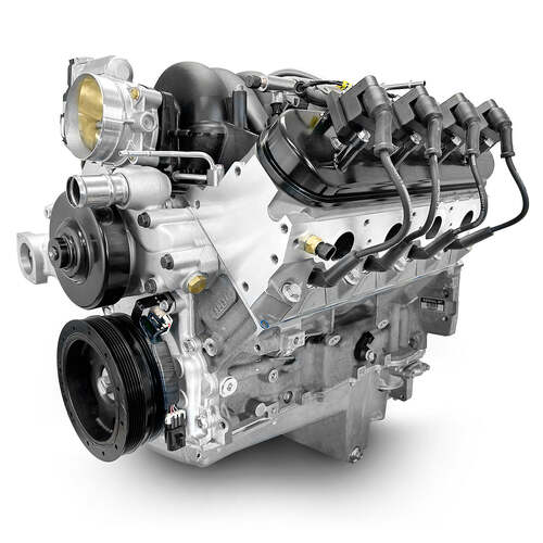 BluePrint Engines Crate Engine, For GM LS, 376ci, ProSeries, 530 HP, Base Dressed, Fuel Injected, Each
