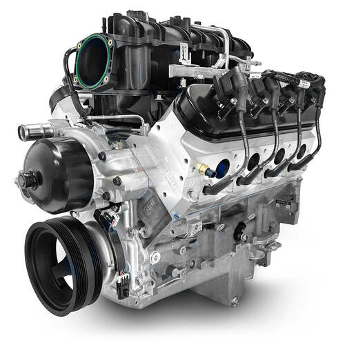 BluePrint Engines Crate Engine, For GM LS Truck, 376ci, ProSeries, 495 HP, Base Dressed, Fuel Injected, Each