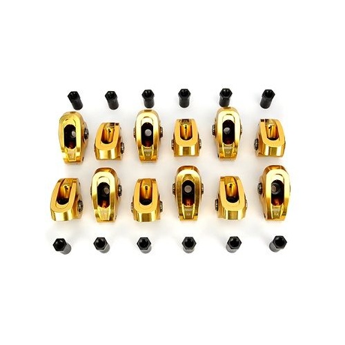 COMP Cams Rocker Arm, Ultra Gold, ARC, 1.5 Ratio, For Chevrolet 200-262 V6, 3/8 in. Stud, Set of 12