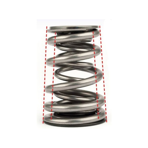 COMP Cams Valve Spring, Endurance, 1.657 in. OD, Conical, 2.000 in. Installed Height, Set of 16