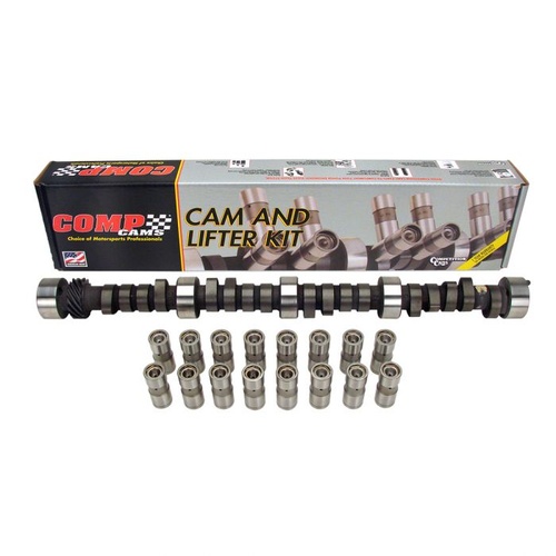 COMP Cams Cam and Lifters, High Energy, Hydraulic Flat, Advertised Duration 268/268, Lift .454/.454, For Pontiac 265-455, Kit