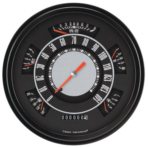 Classic Instruments Gauge Set, The OE Package for 1966-77 Ford Bronco, 1966-77 Ford Bronco