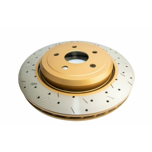 DBA Rear 4000 Series XS Gold Brake Rotor, 350mm, For Jeep Grand Cherokee SRT8 2012, Kit