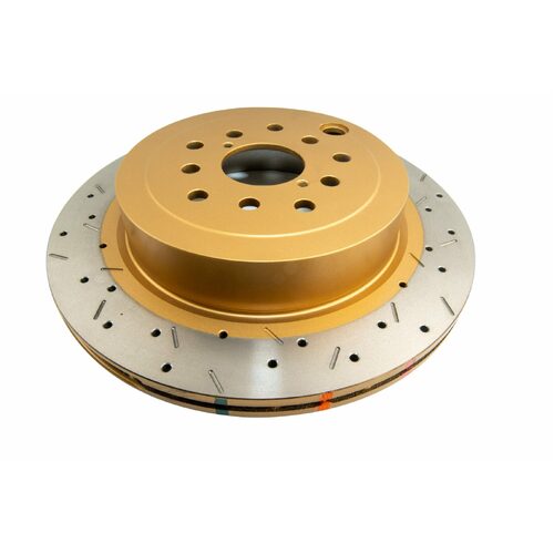 DBA Rear 4000 Series XS Gold Brake Rotor, 316mm, For Subaru Impreza WRX GRB 08, Kit