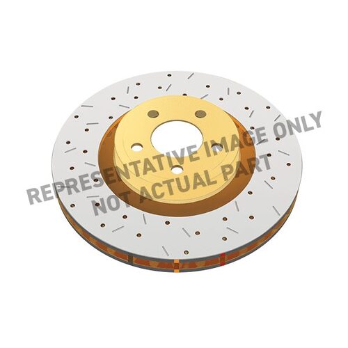 DBA Rear 4000 Series XS Gold Brake Rotor, 310mm, For VW Golf R32 /Jetta/Tiguan & Skoda 03, Kit