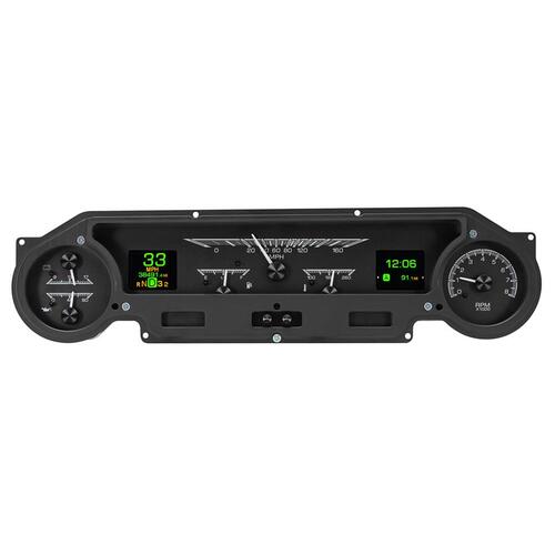 Dakota Digital Gauge Kit, Analog/Digital, Black Background, Multicolour Display, 1964- 65 For Ford Falcon, Ranchero and For Mustang, Kit