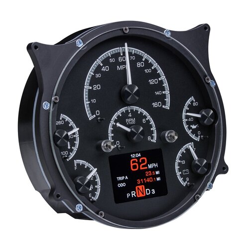 Dakota Digital Gauge, MDX System, 1966-77 Ford Bronco, 1961-66 Ford Pickup, Black Face, Custom