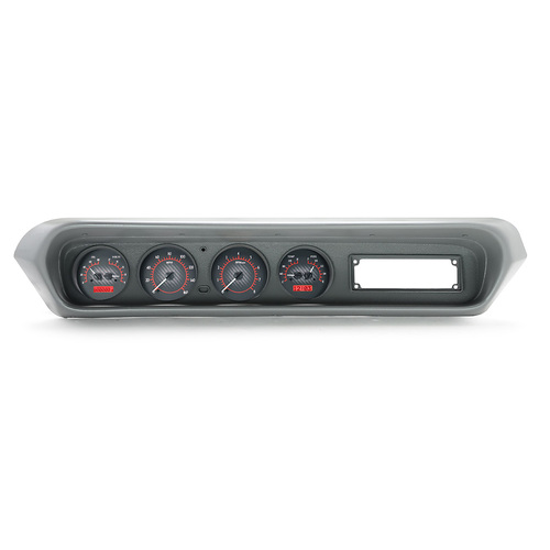 Dakota Digital Gauge, MDX System, 1964-67 Pontiac GTO, Carbon Fiber Style Face, Red Display, Custom